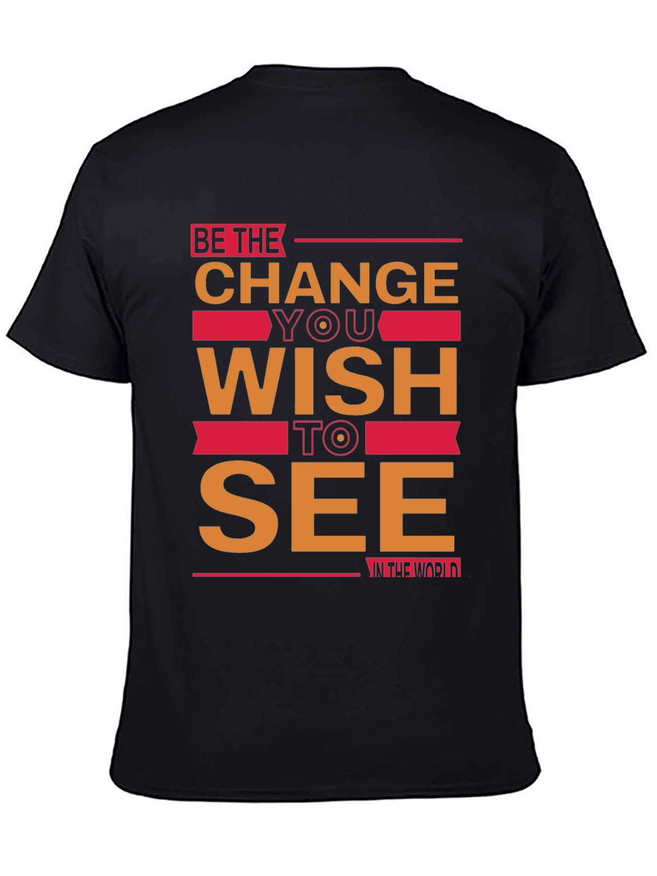 Be the Change Graphic Tee - Inspiring Black T-Shirt