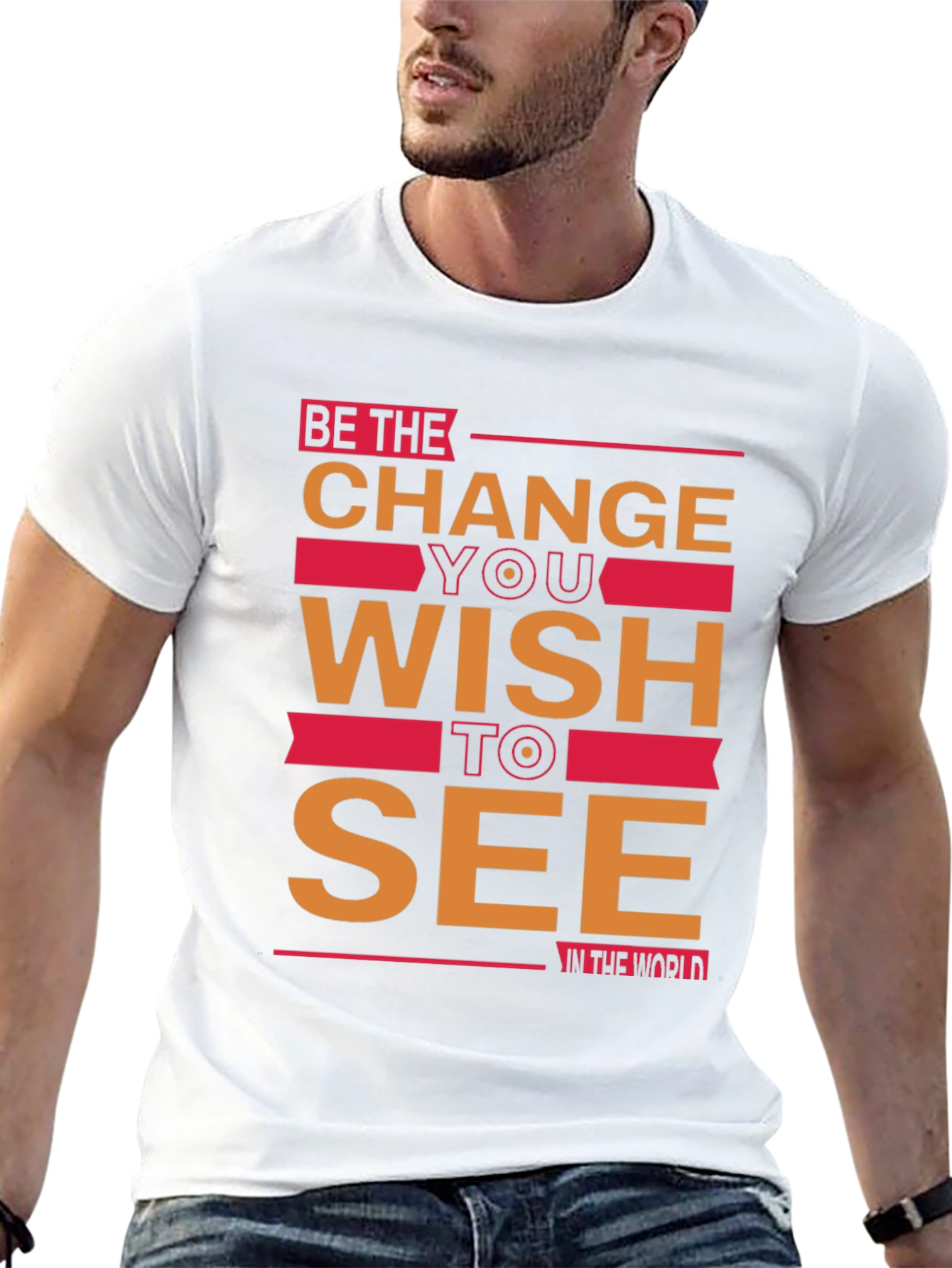 Be the Change Graphic Tee - Inspiring Black T-Shirt