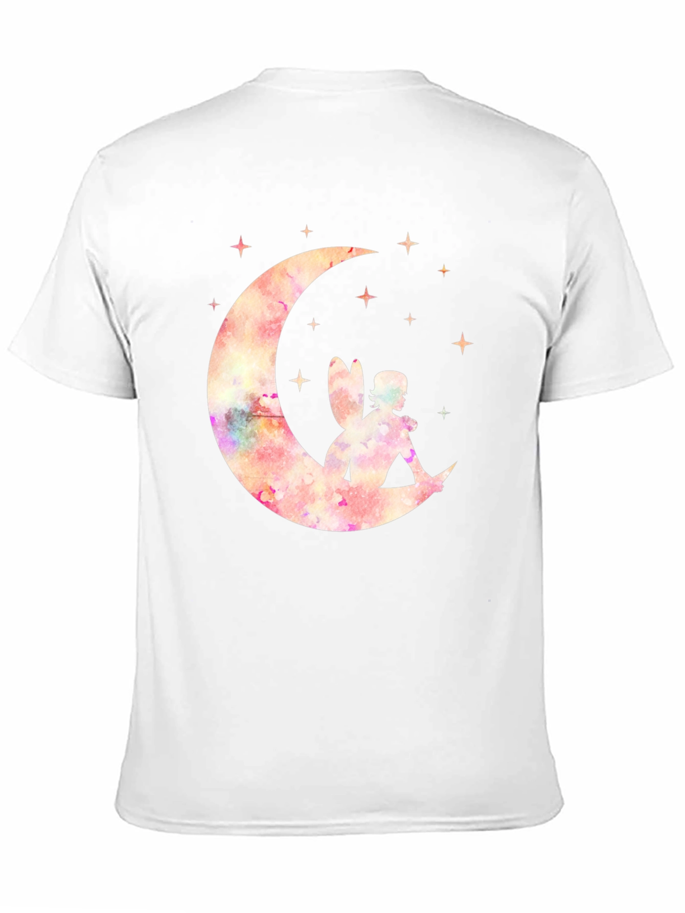 Magical Fairy Moon T-Shirt - Black