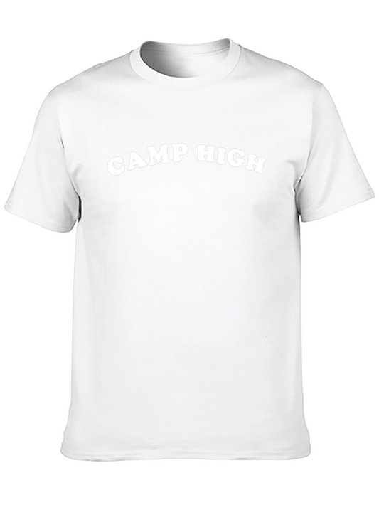 Camp High Graphic Tee - Black Cotton T-Shirt