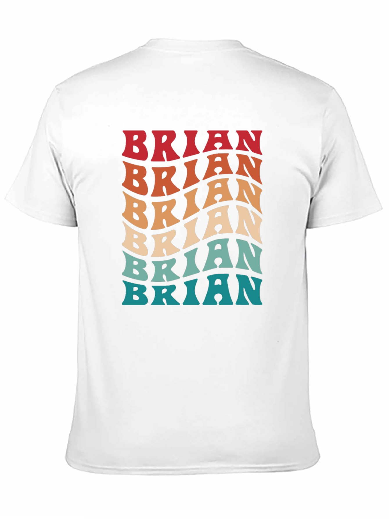 Retro Brian Tee - Personalized Name T-Shirt