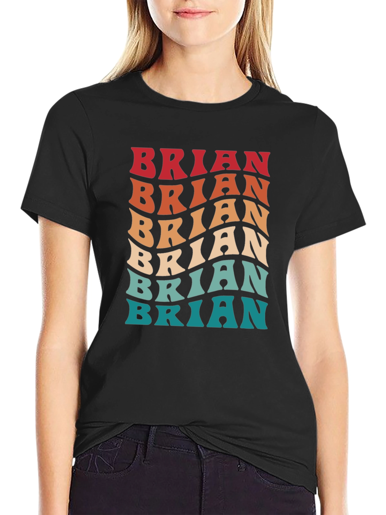 Retro Brian Tee - Personalized Name T-Shirt