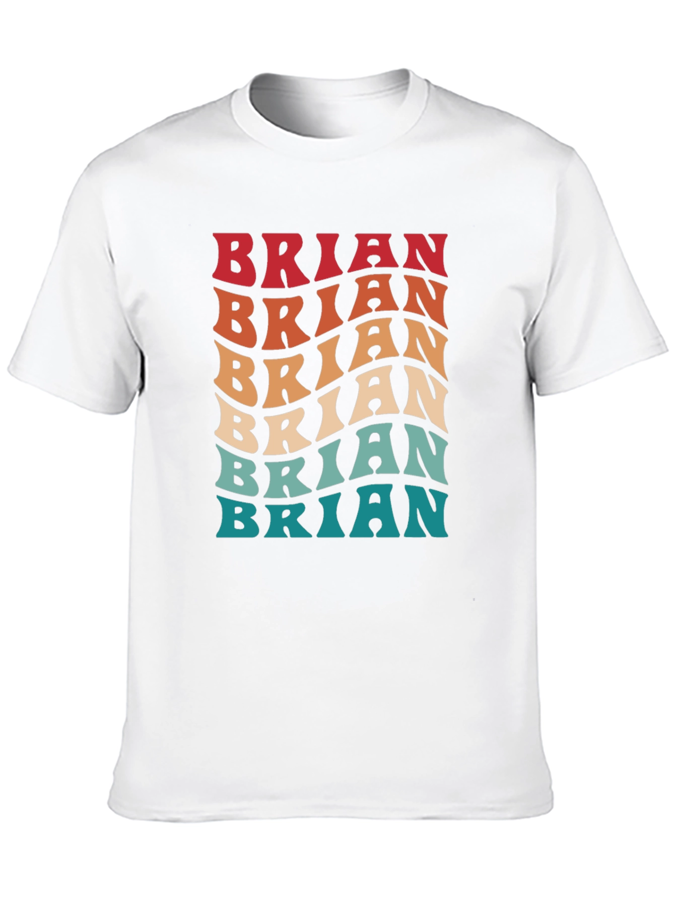 Retro Brian Tee - Personalized Name T-Shirt