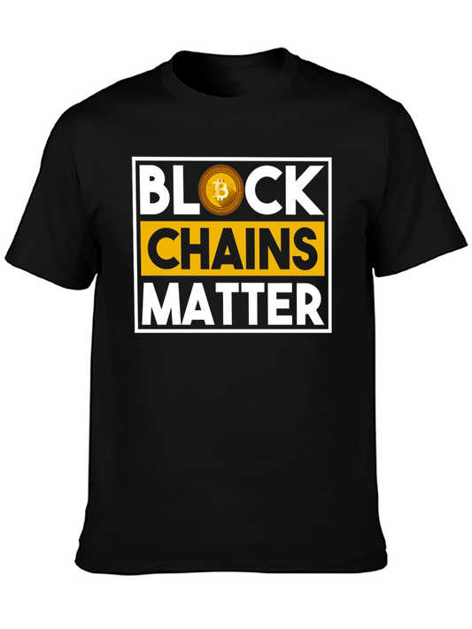 Block Chains Matter Bitcoin T-Shirt