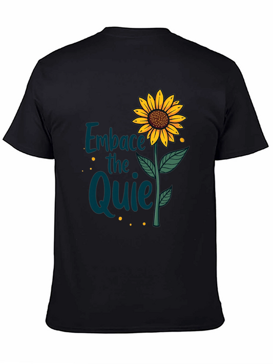 Embrace the Quiet Sunflower Graphic Tee