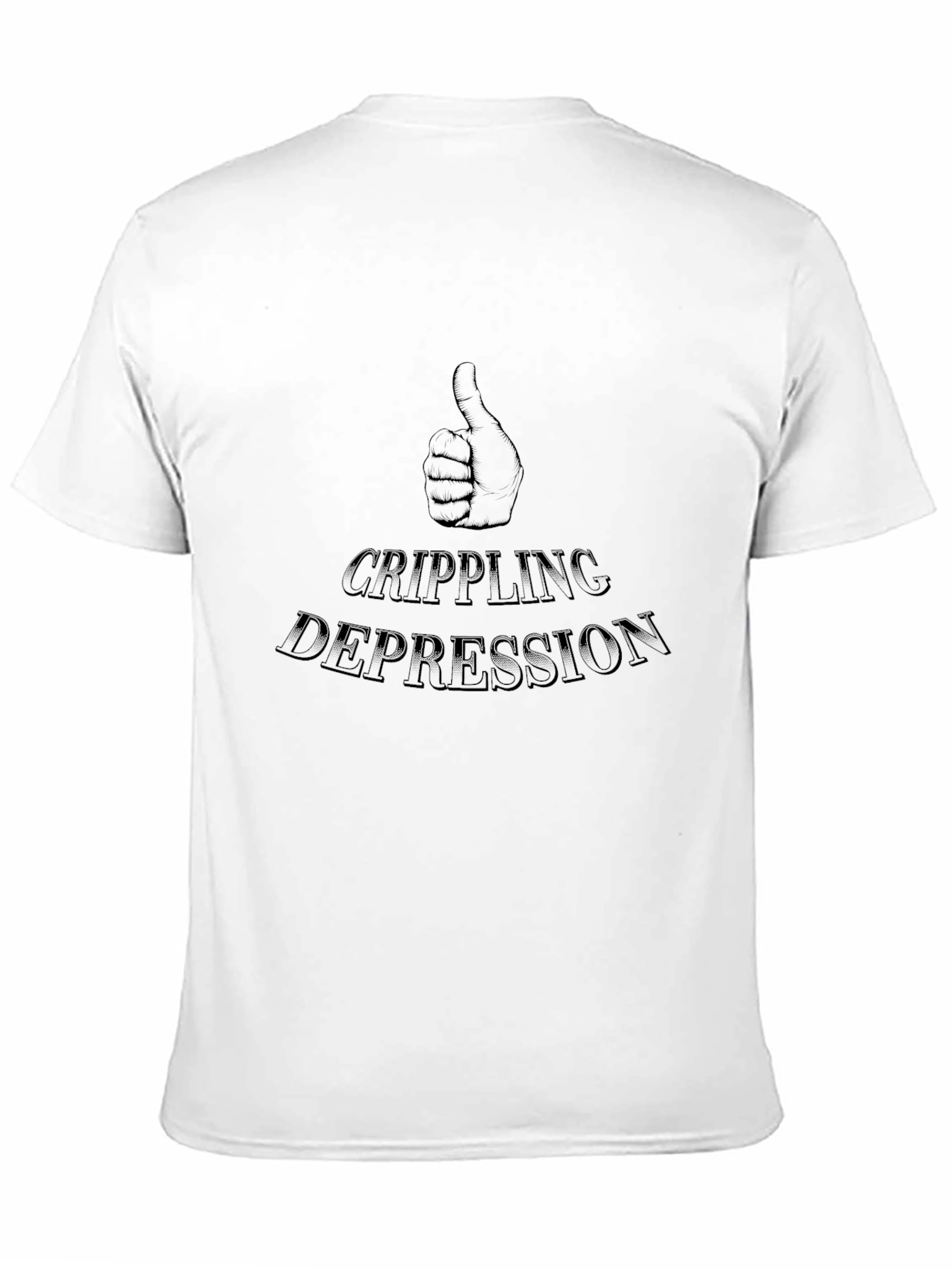 Crippling Depression Graphic T-Shirt - Black