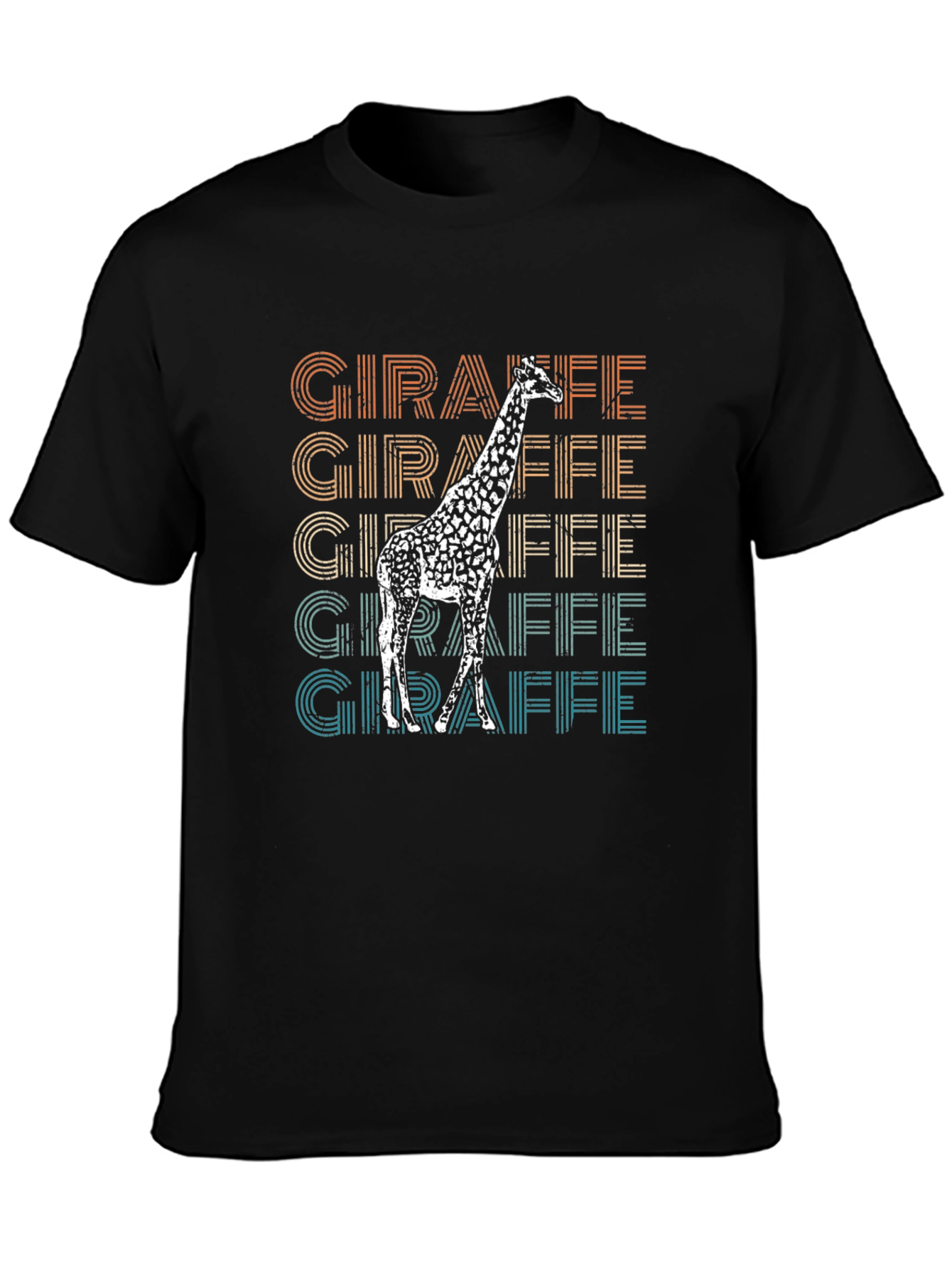 Retro Giraffe T-Shirt - Animal Lover Tee