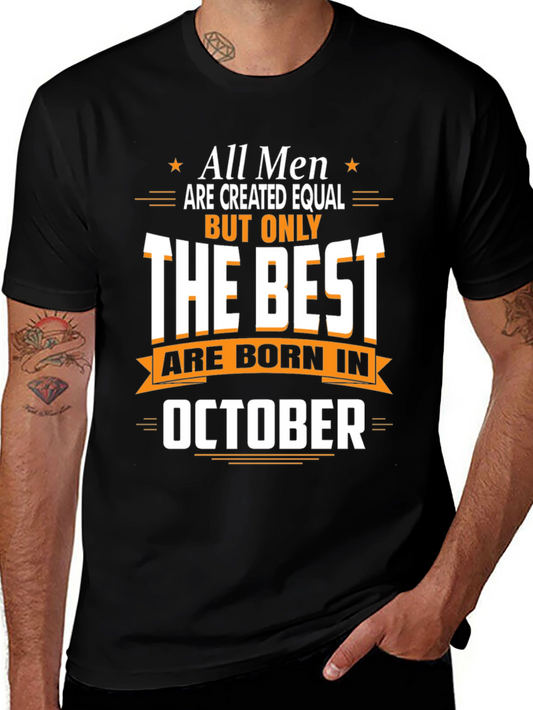 Best Men Born in October T-Shirt