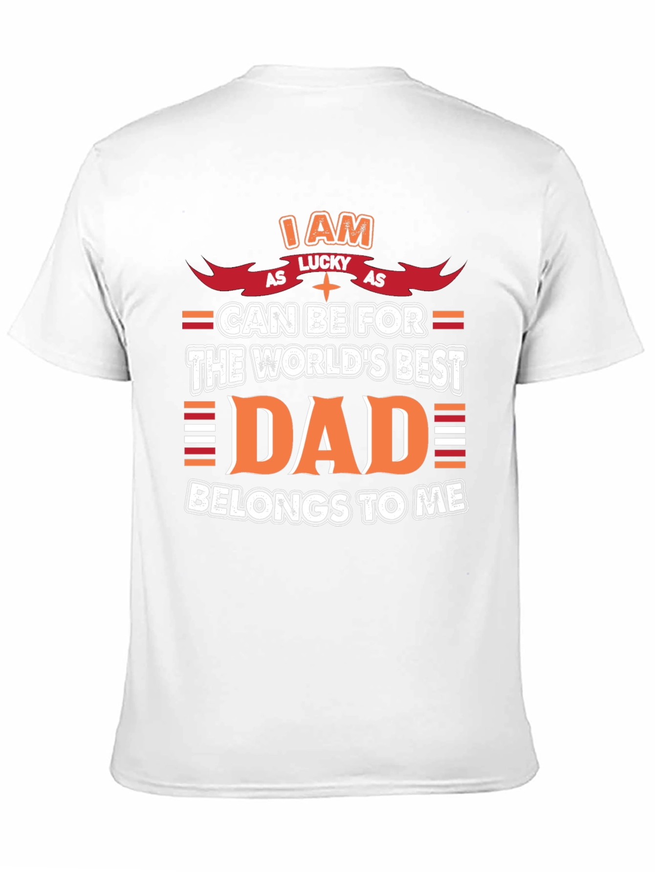Lucky Dad Graphic Tee - Mens Black T-Shirt