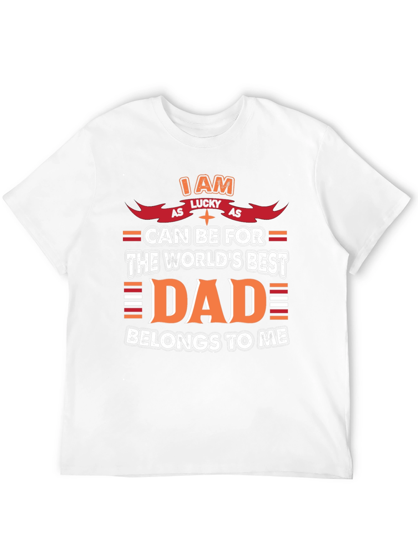 Lucky Dad Graphic Tee - Mens Black T-Shirt
