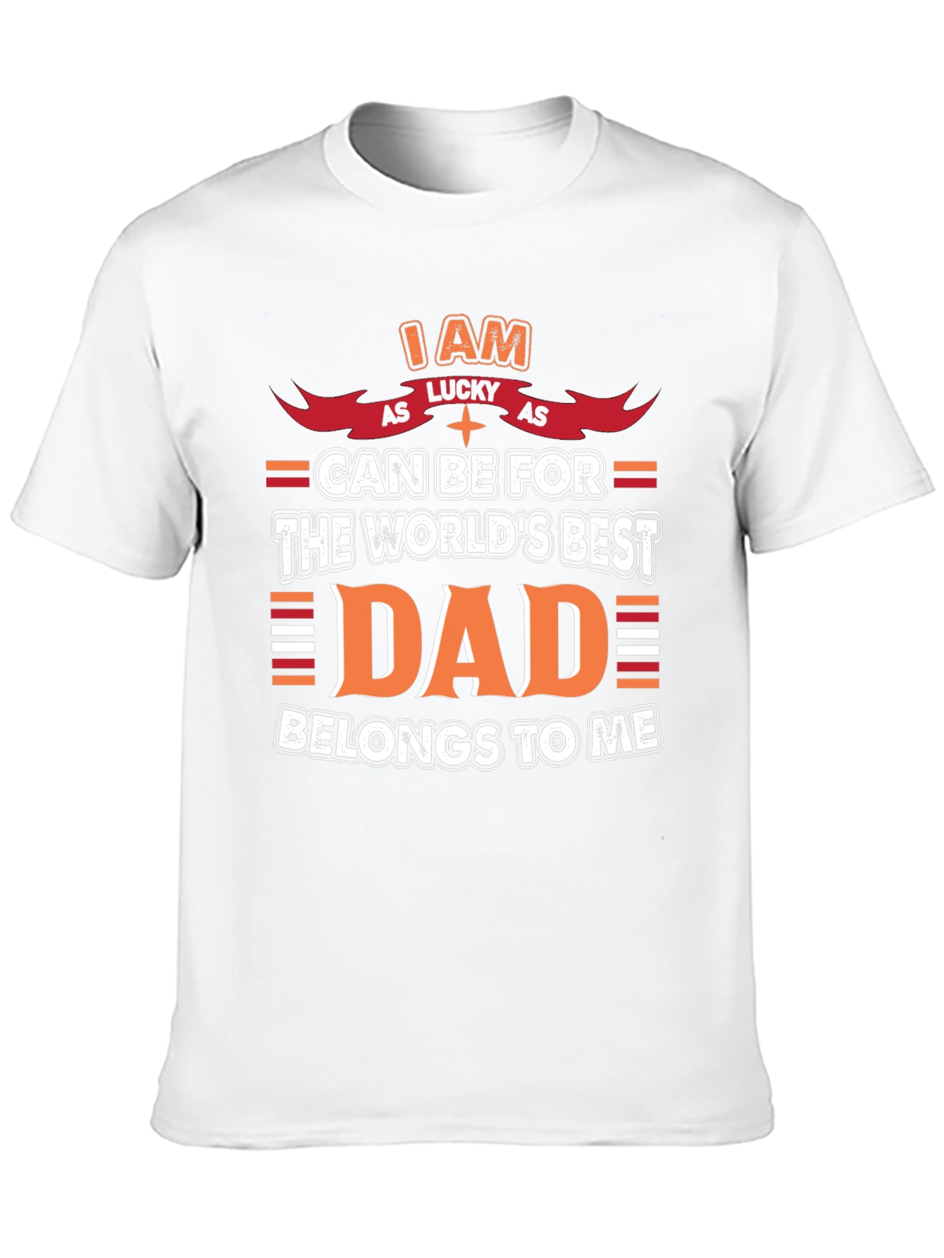 Lucky Dad Graphic Tee - Mens Black T-Shirt