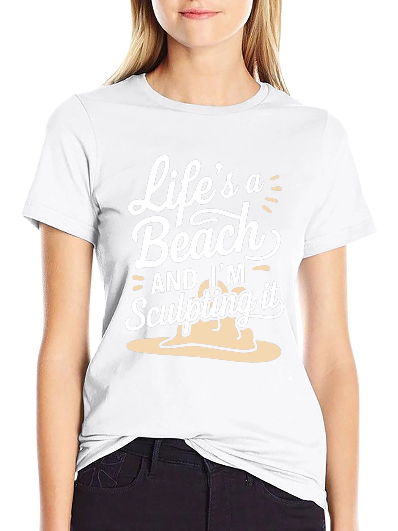 Lifes A Beach T-Shirt - Sculpting Sand Tee