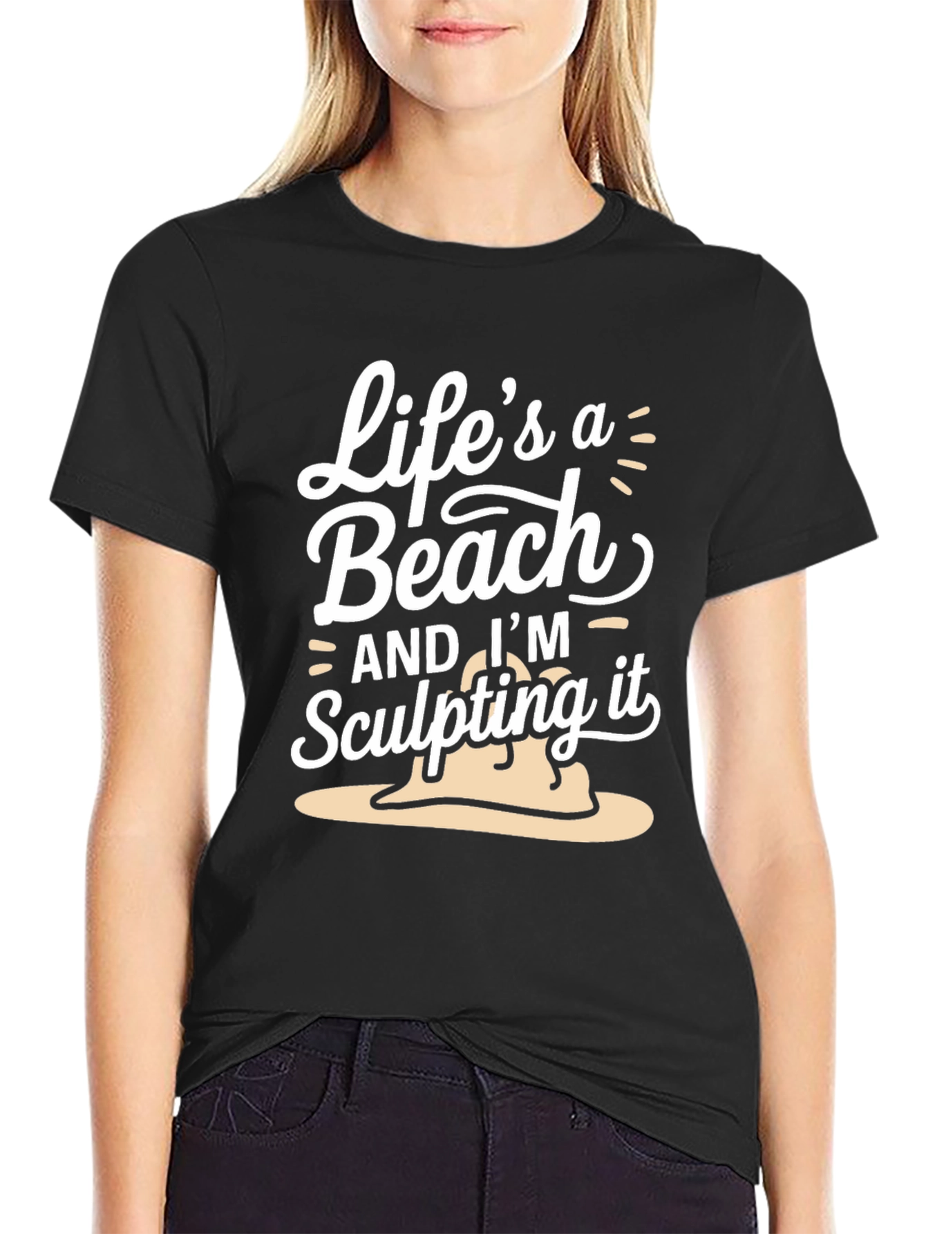 Lifes A Beach T-Shirt - Sculpting Sand Tee