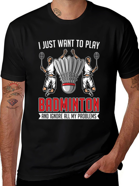 Badminton Player Graphic Tee - Ignore All My Problems