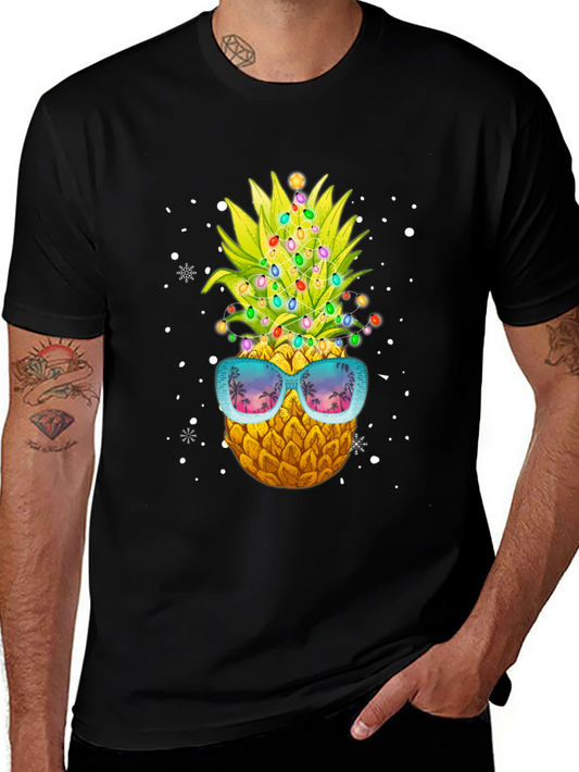 Cool Pineapple Christmas Tee