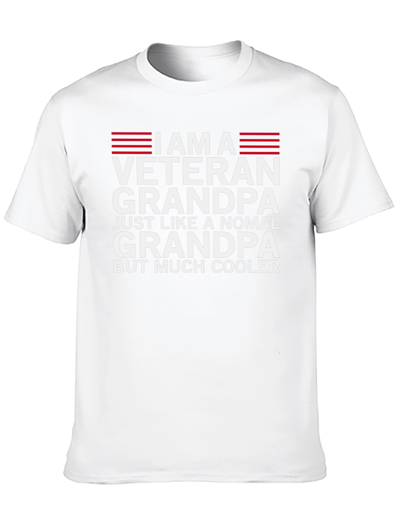 Veteran Grandpa T-Shirt - Much Cooler Than Normal!