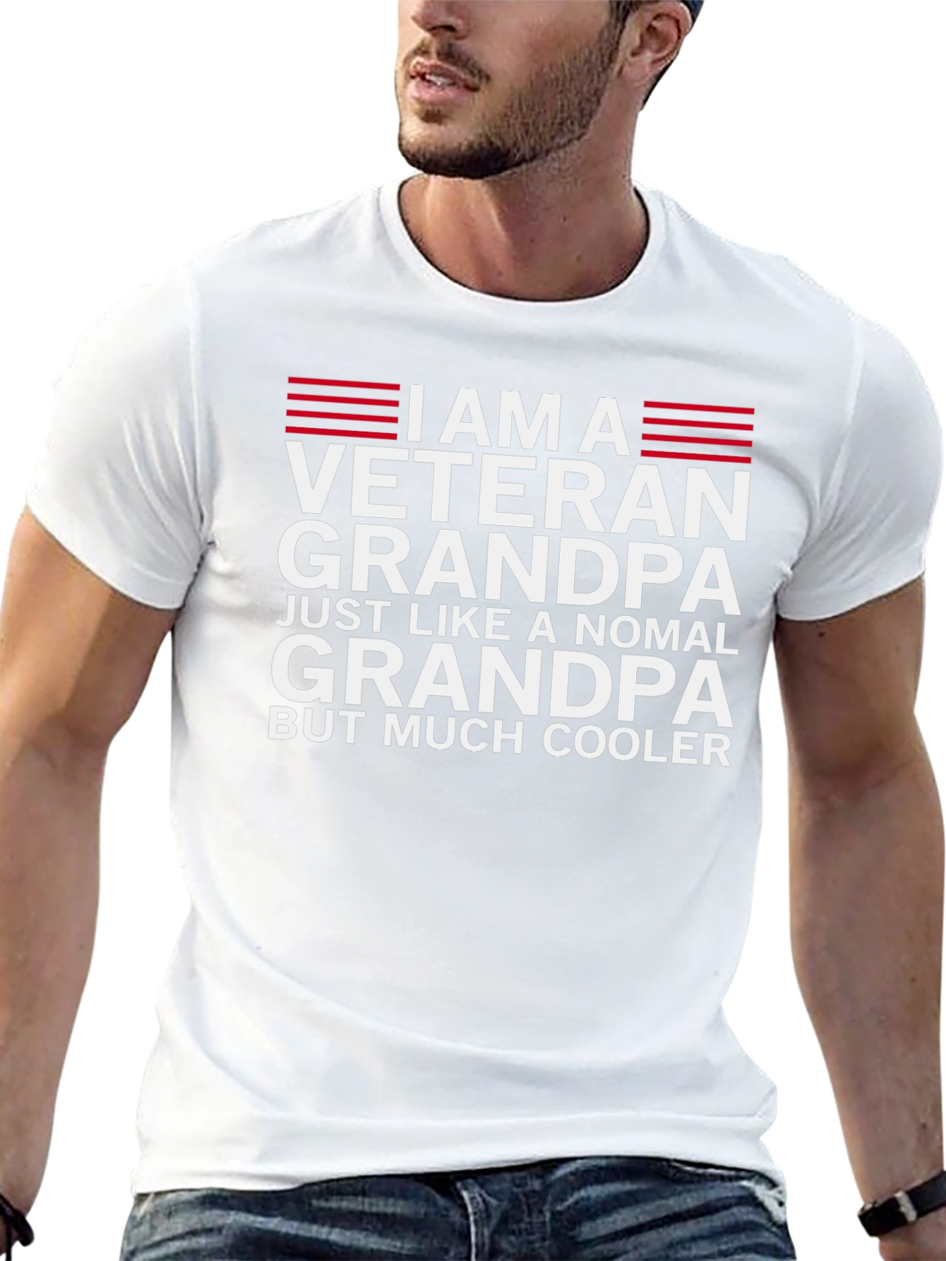 Veteran Grandpa T-Shirt - Much Cooler Than Normal!