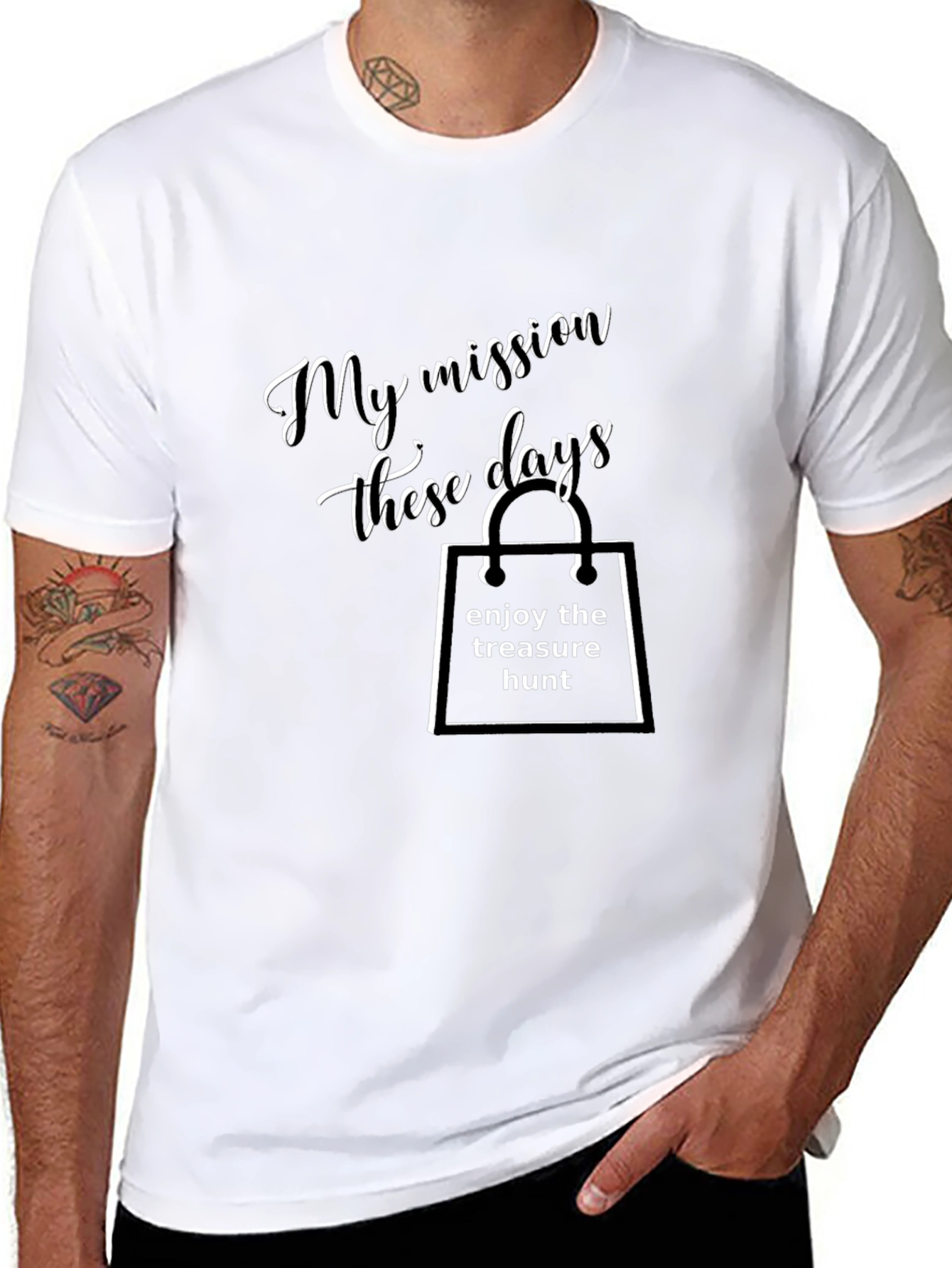 Treasure Hunt Mission T-Shirt - Black
