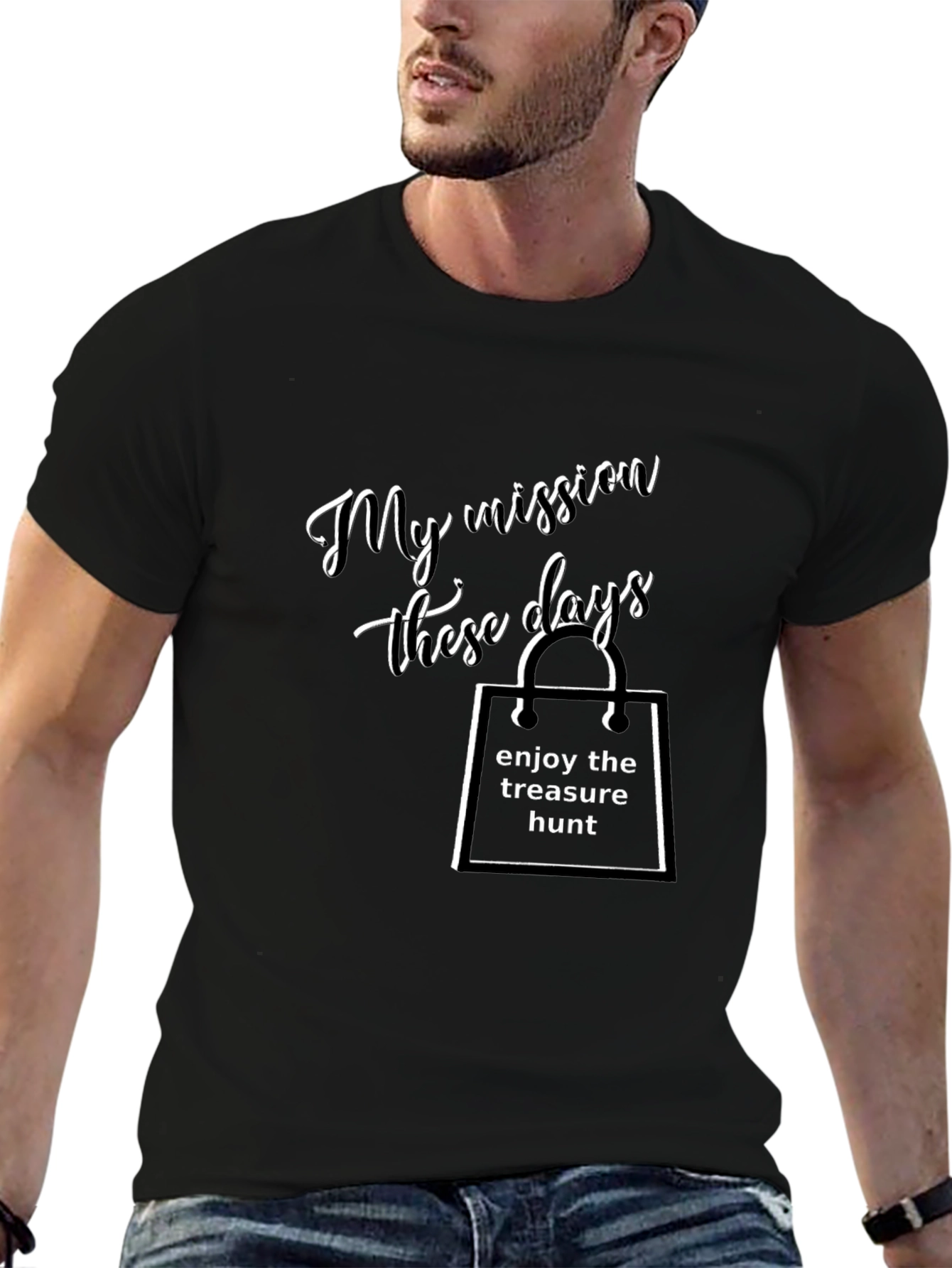 Treasure Hunt Mission T-Shirt - Black