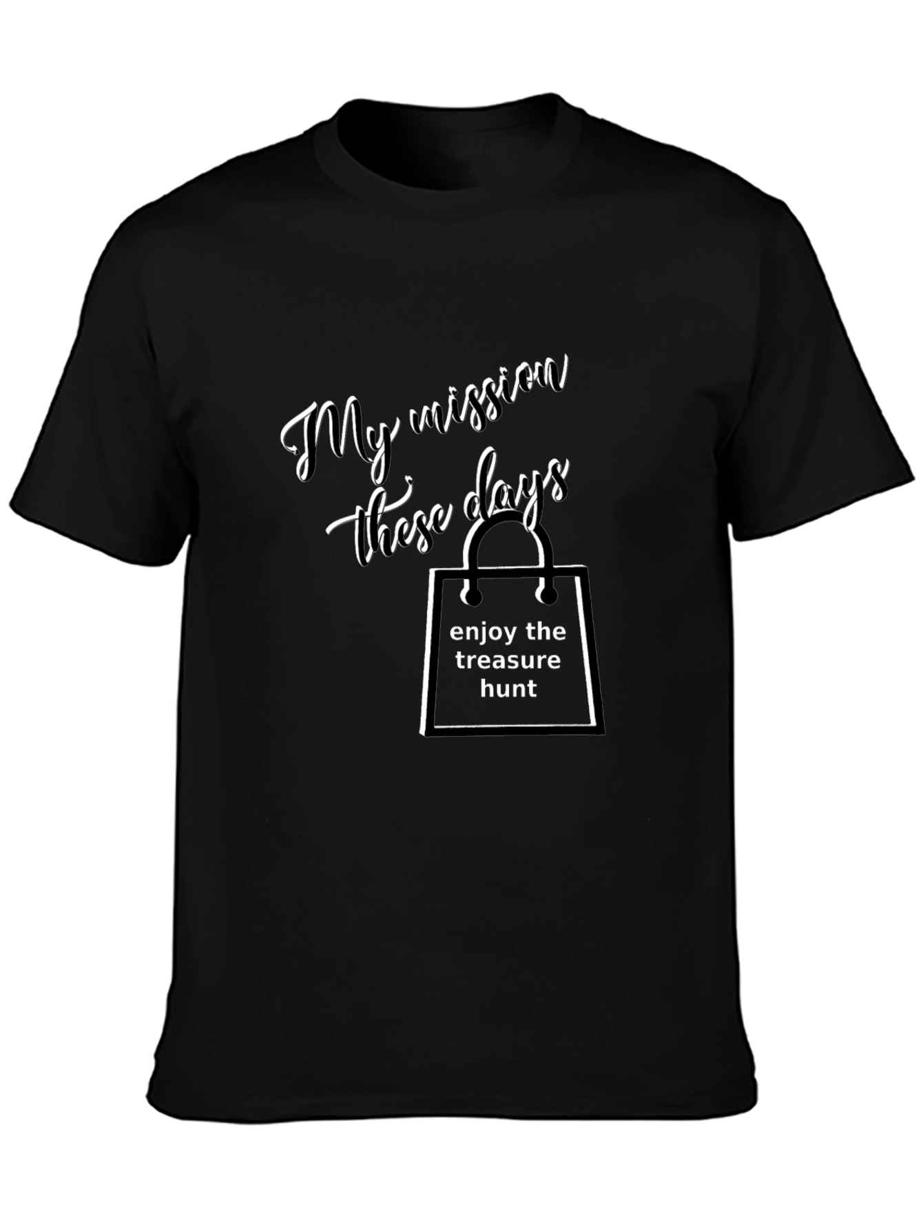Treasure Hunt Mission T-Shirt - Black