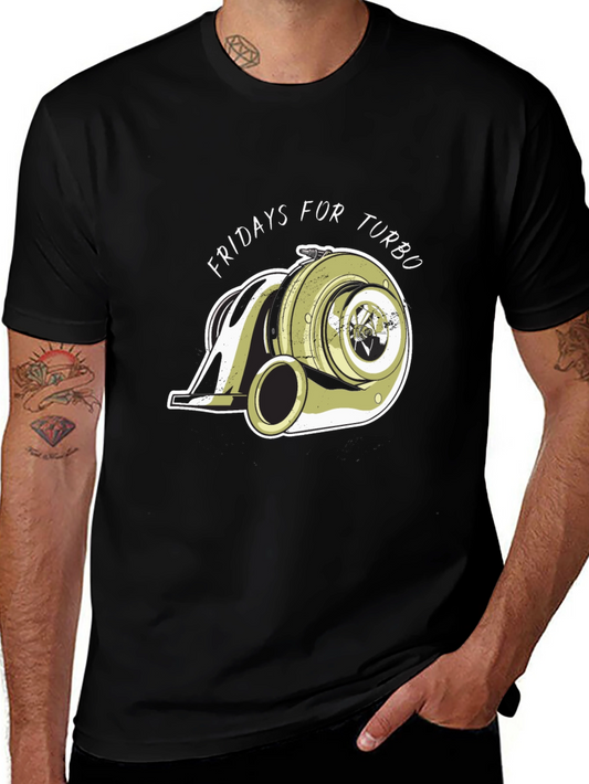 Fridays for Turbo Black Graphic Tee