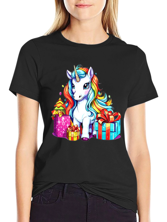 Unicorn Christmas T-Shirt - Festive Holiday Tee