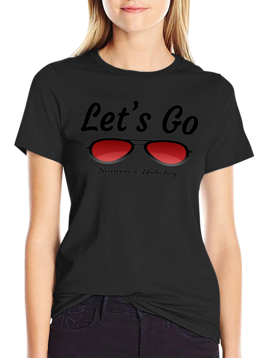 Lets Go Summer Holiday Graphic Tee