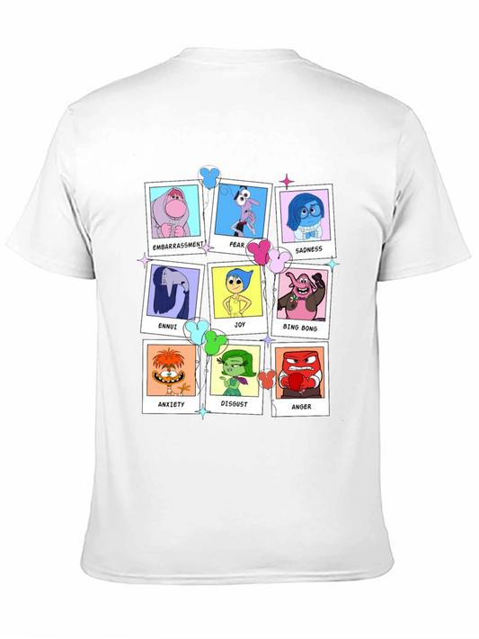Inside Out Emotions T-Shirt - Black Graphic Tee