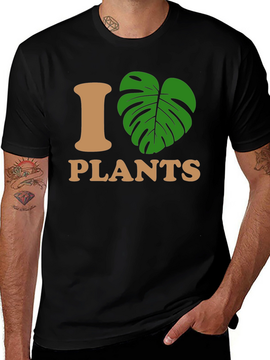 I Love Plants T-Shirt - Botanical Design