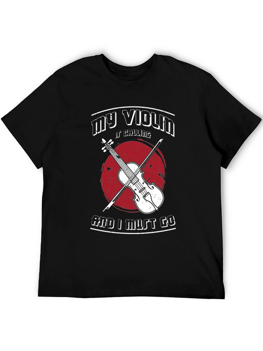 My Violin is Calling T-Shirt Musician Tee