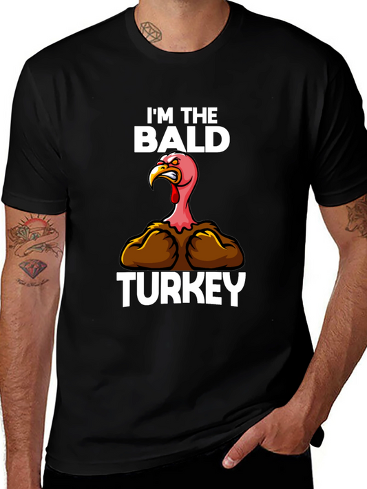 Im The Bald Turkey T-Shirt - Funny Thanksgiving Tee
