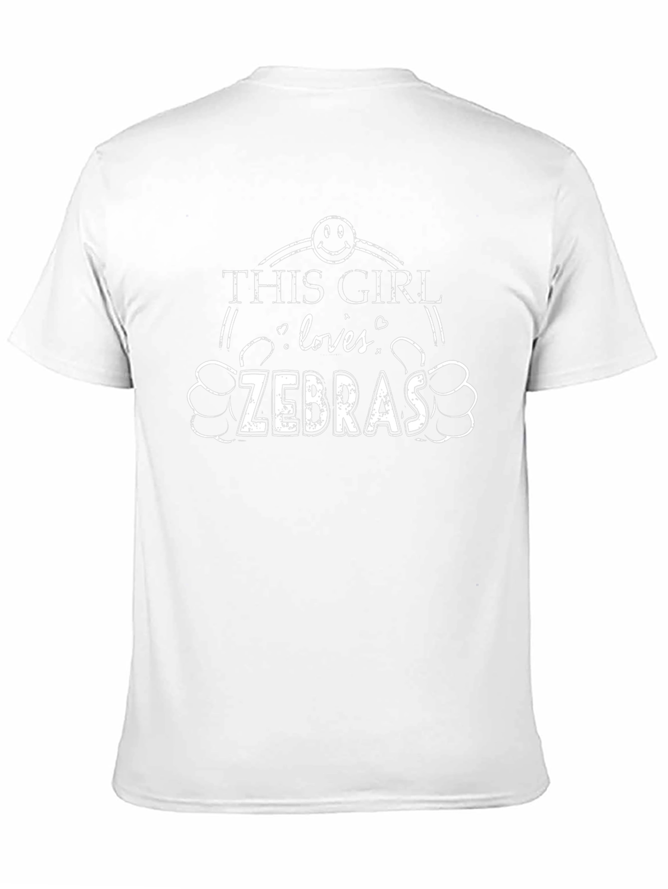 This Girl Loves Zebras Graphic Tee - Black