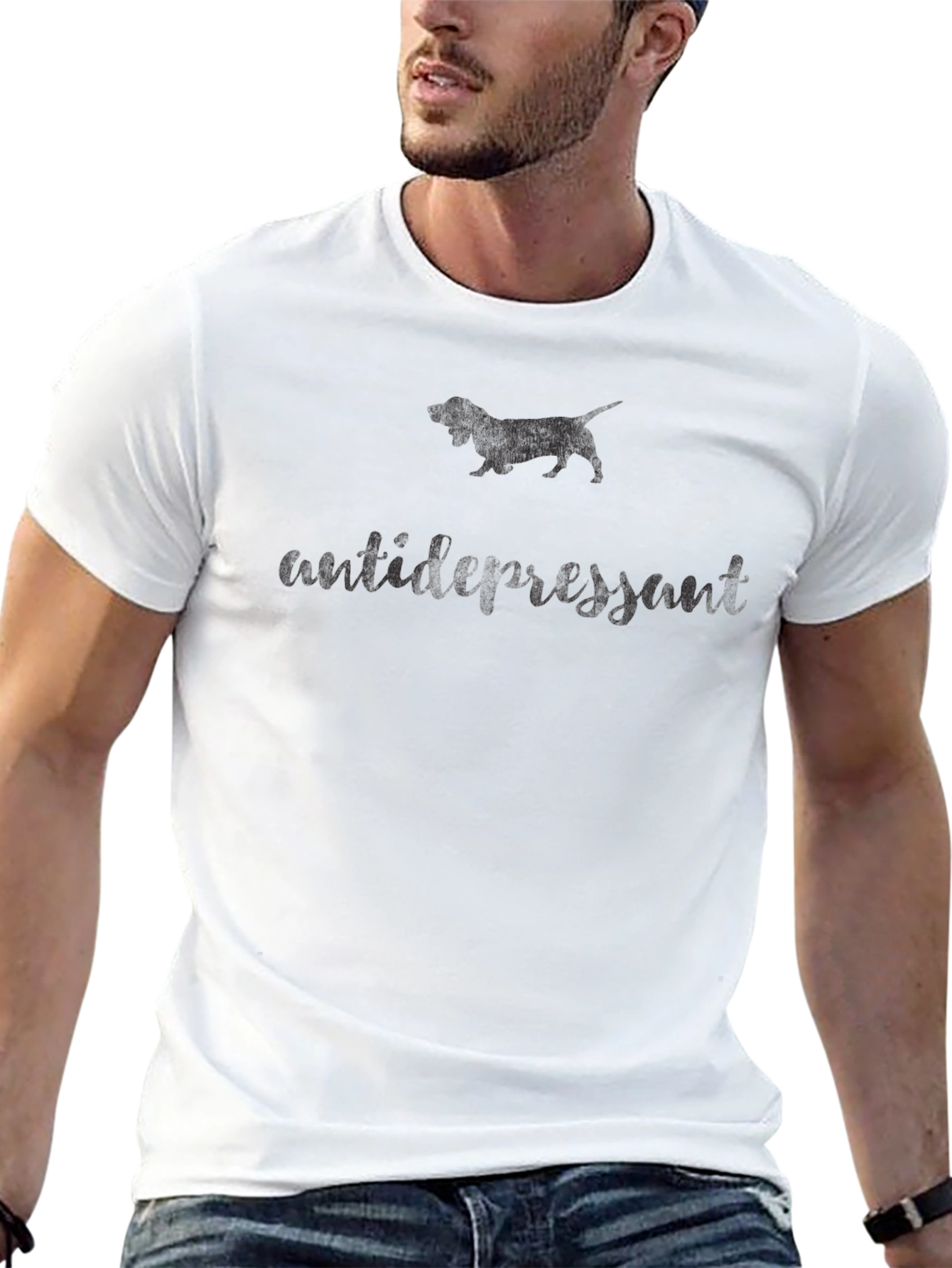 Mens Black Short Sleeve Graphic T-Shirt