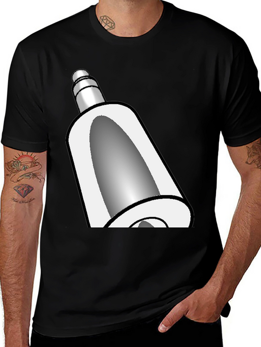 Black T-Shirt with Graphic Art