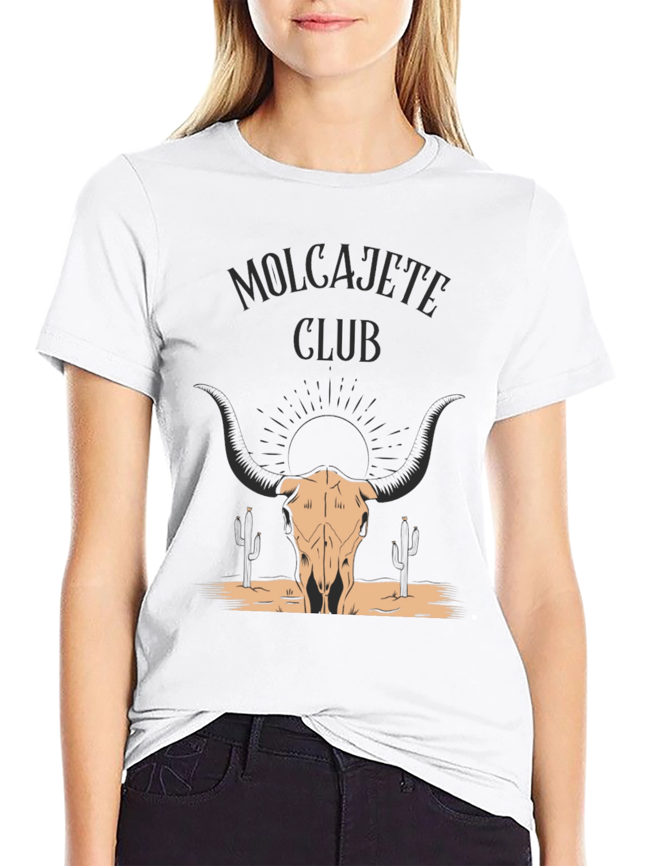 Molcajete Club Bull Skull Graphic Tee