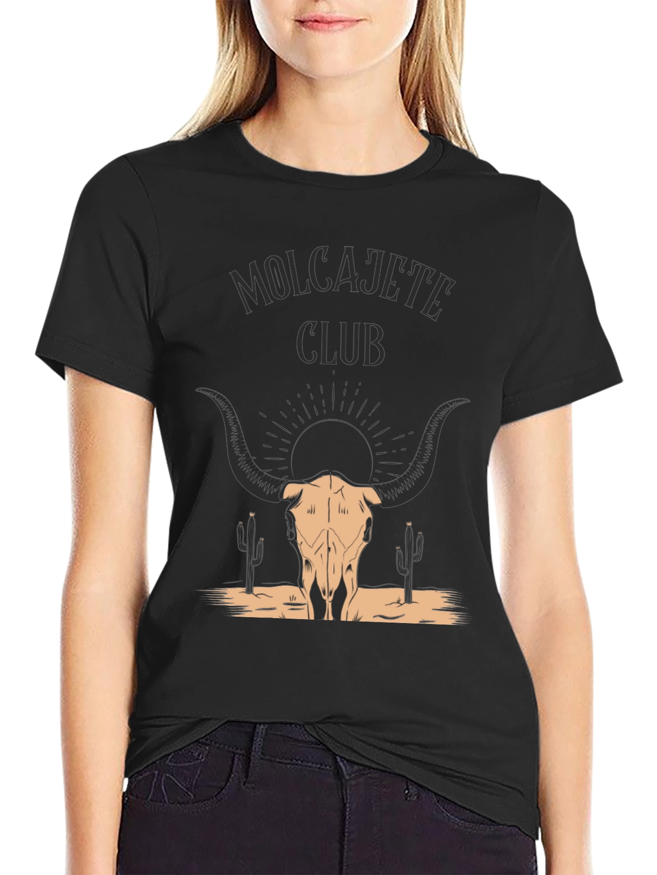 Molcajete Club Bull Skull Graphic Tee