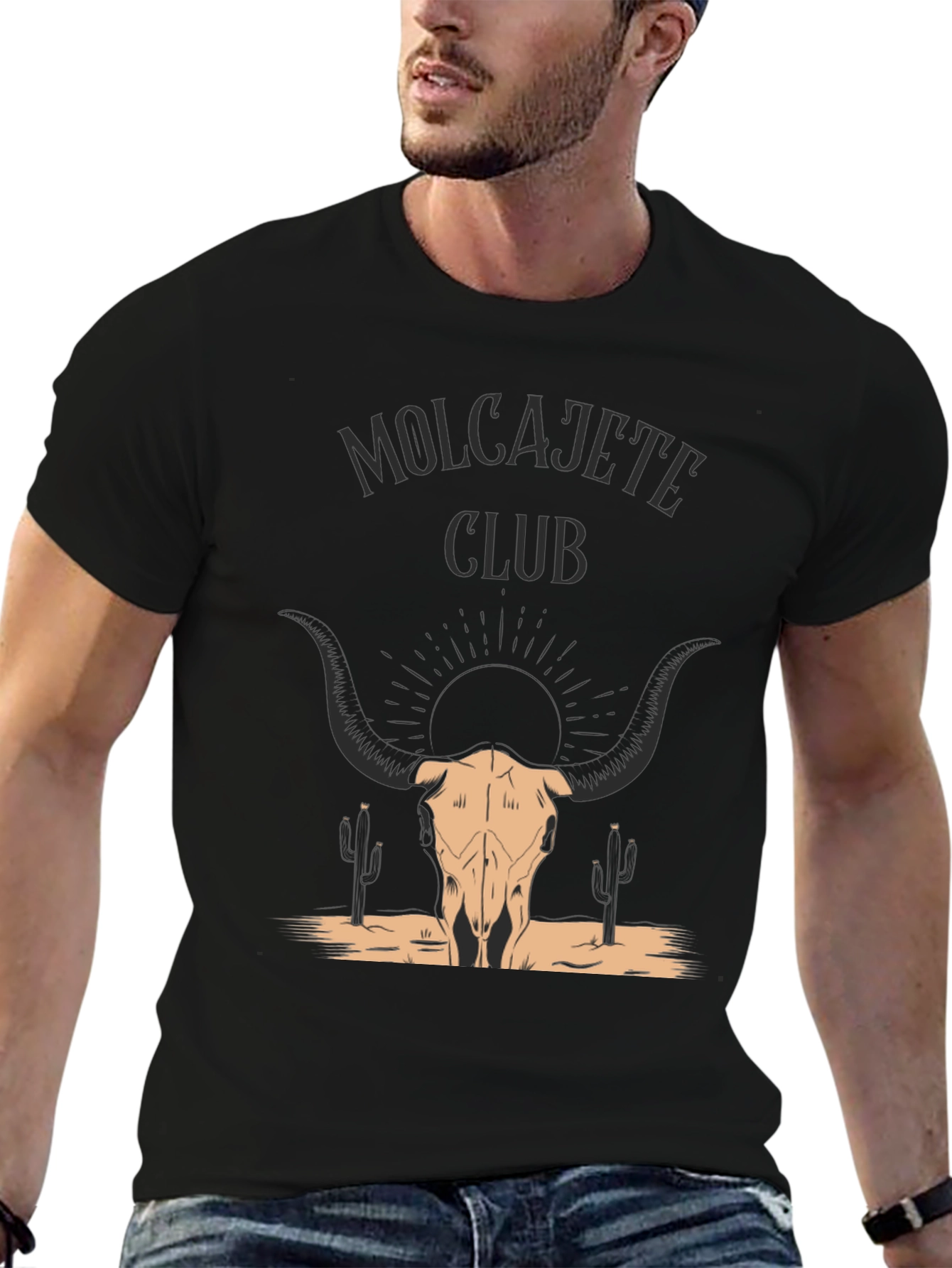 Molcajete Club Bull Skull Graphic Tee
