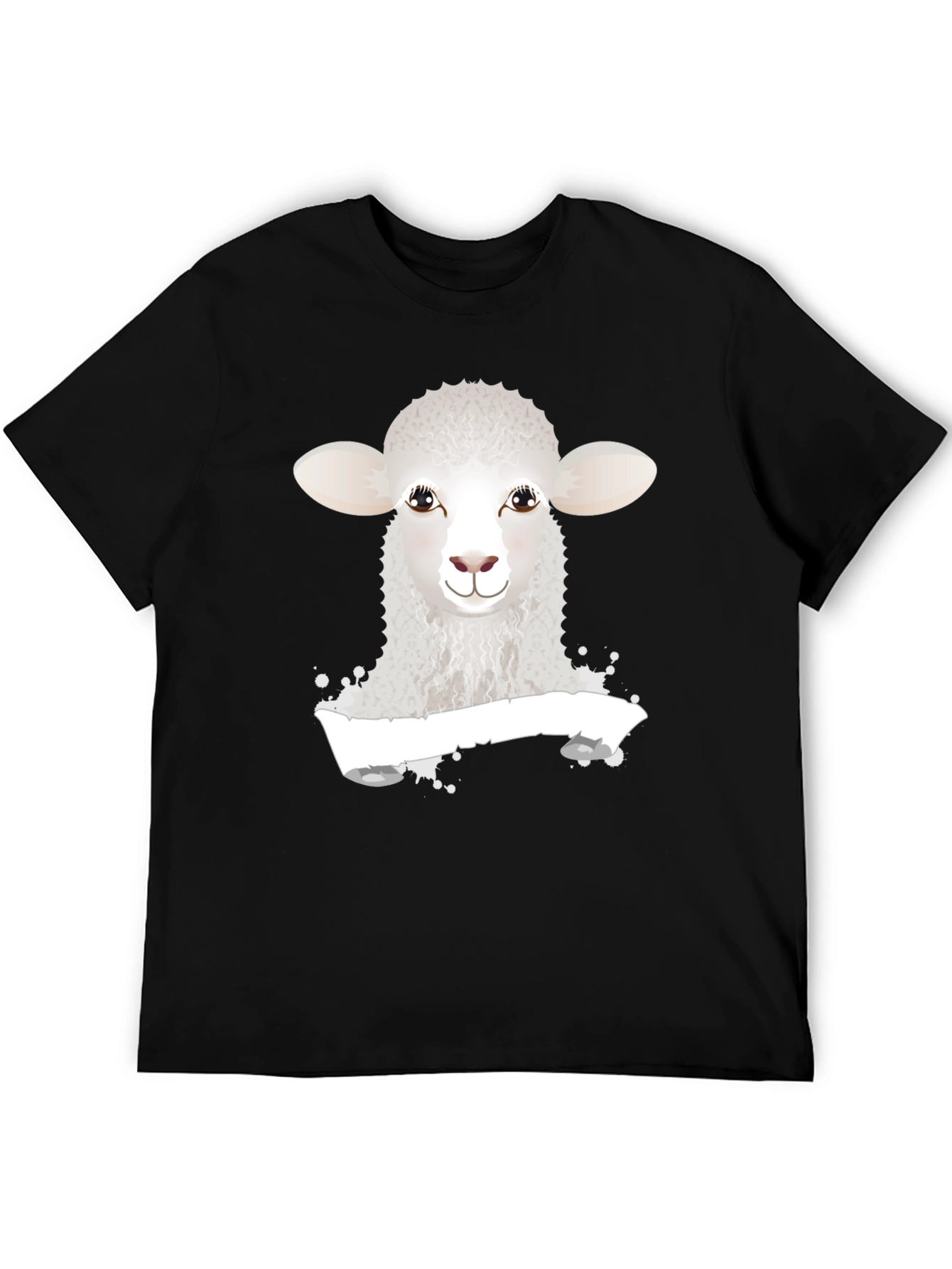 Sheep Graphic Black T-Shirt