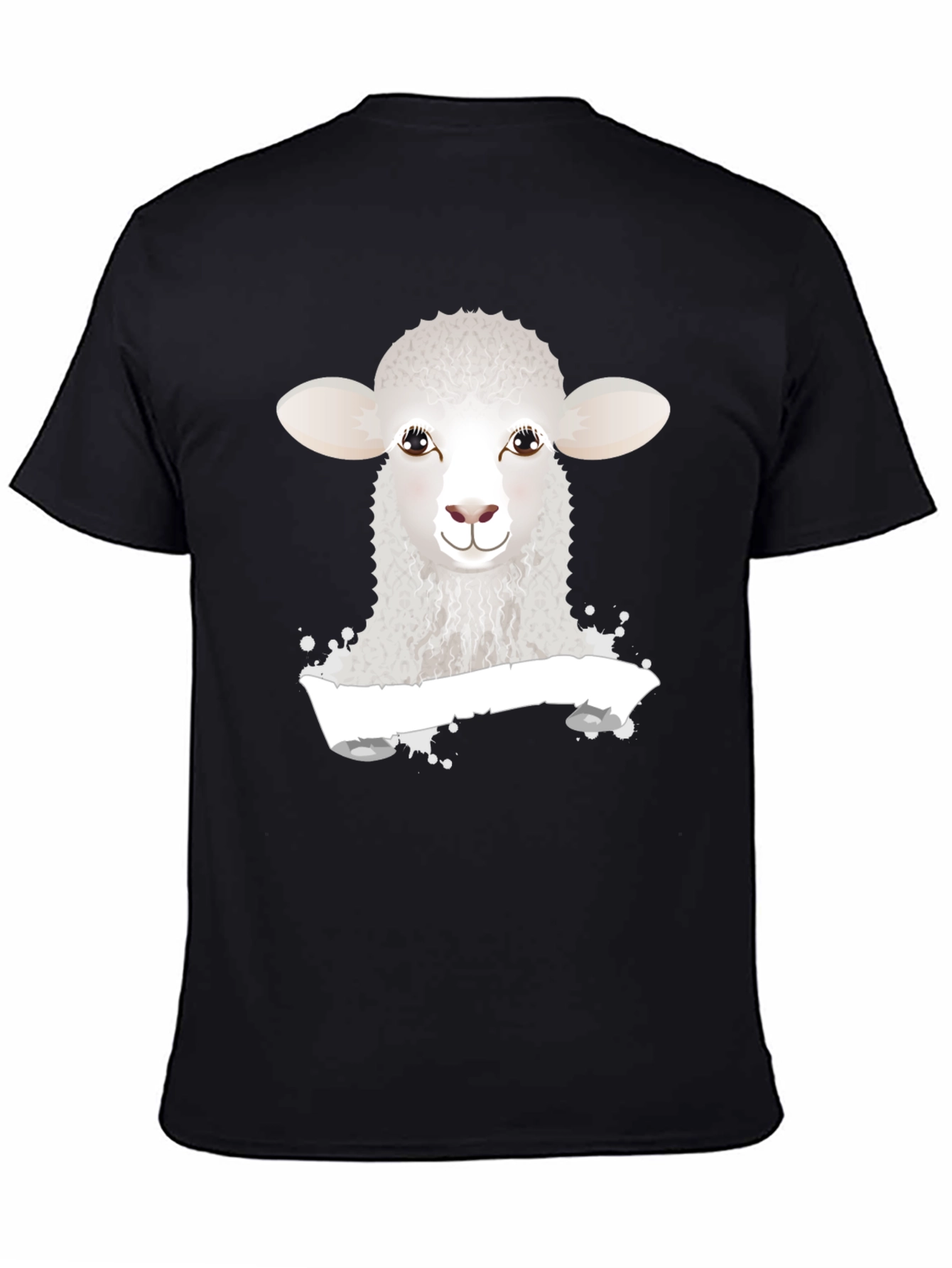 Sheep Graphic Black T-Shirt