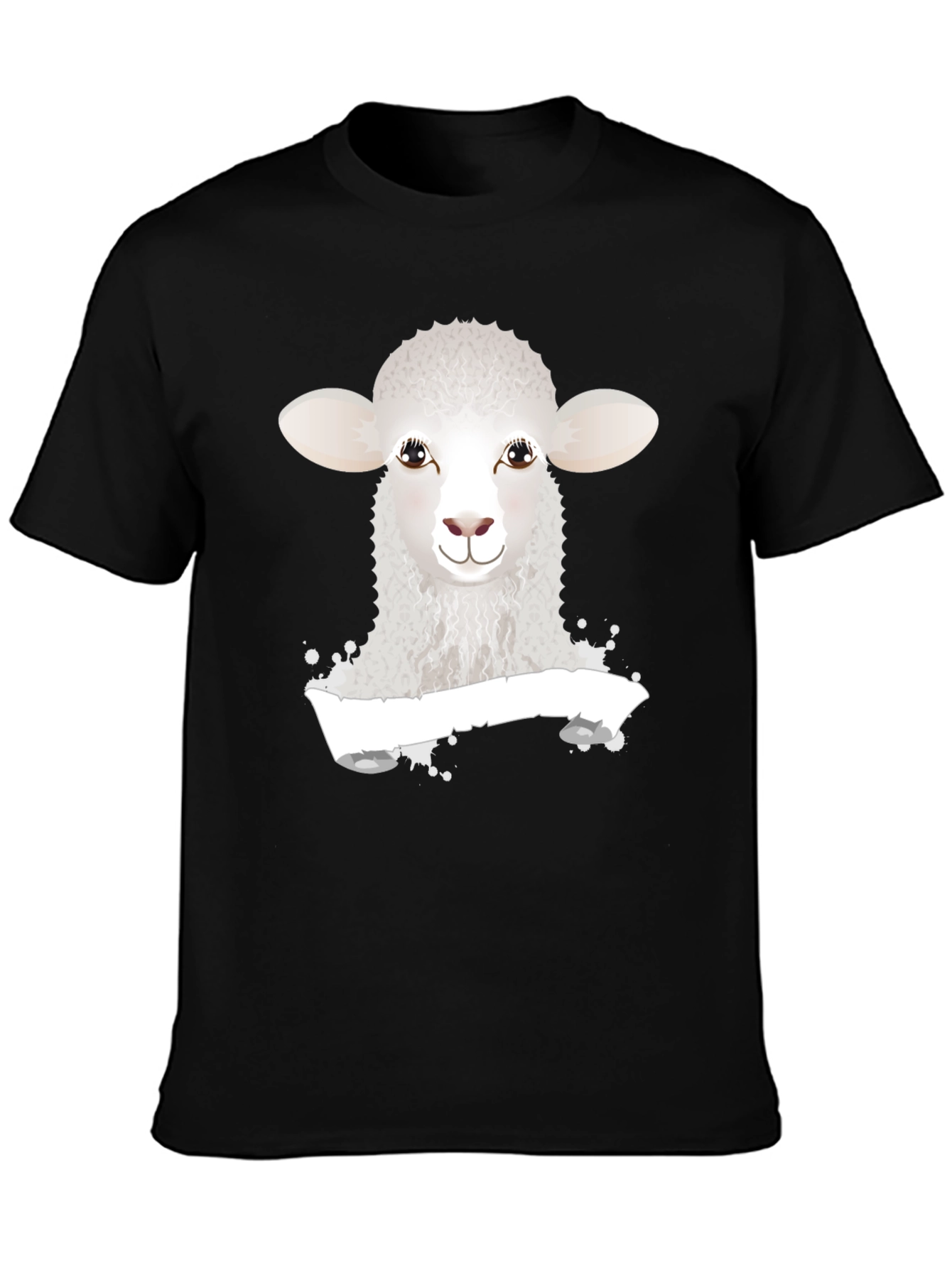 Sheep Graphic Black T-Shirt