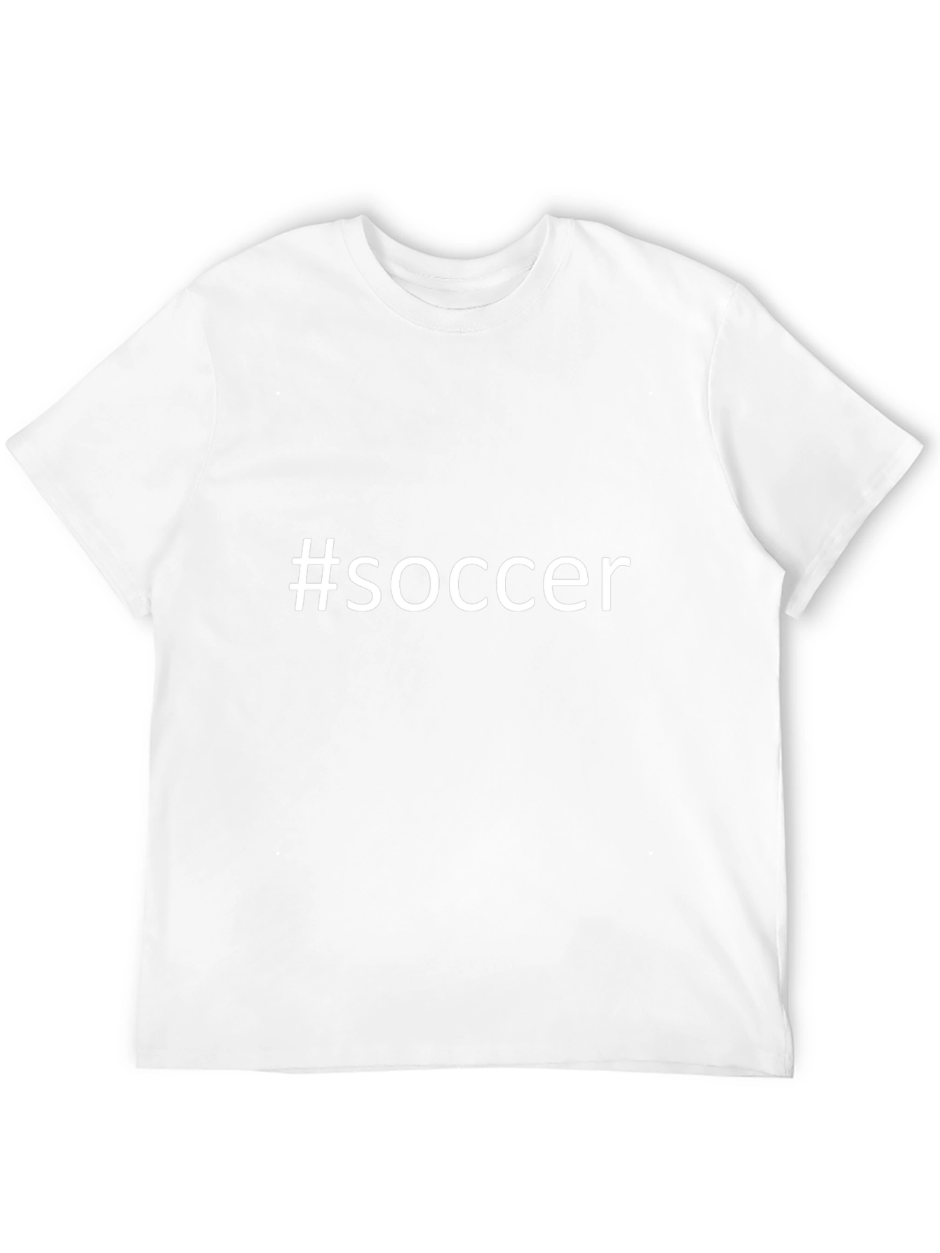 #Soccer Graphic Tee - Black Cotton T-Shirt