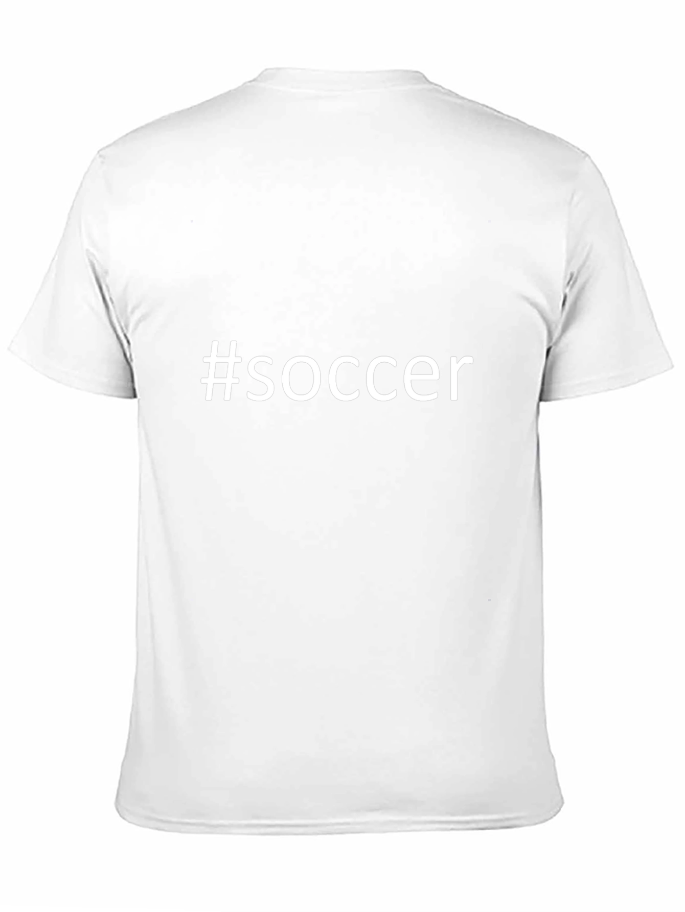 #Soccer Graphic Tee - Black Cotton T-Shirt