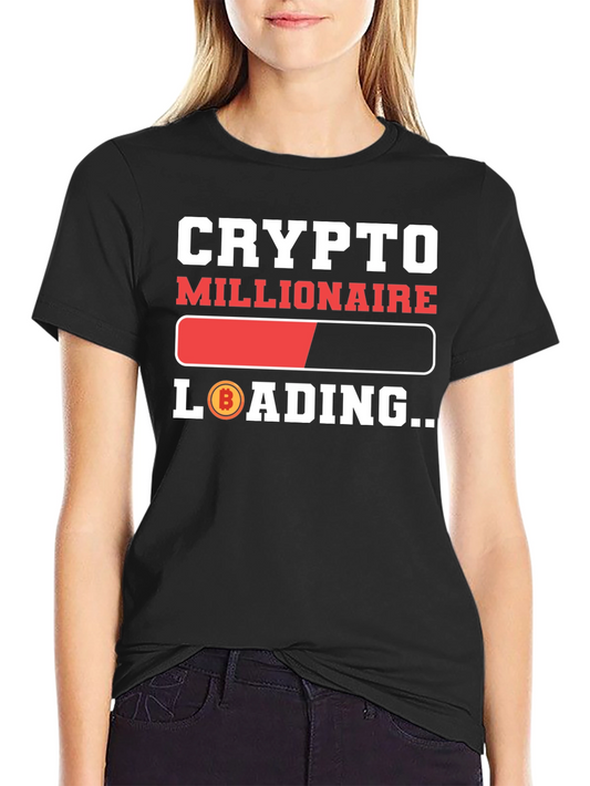 Crypto Millionaire Loading T-Shirt - Black
