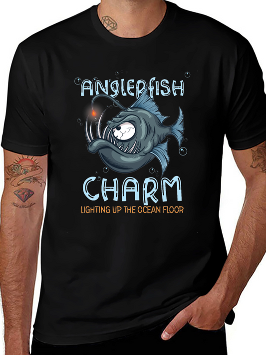 Anglerfish Charm Black T-Shirt