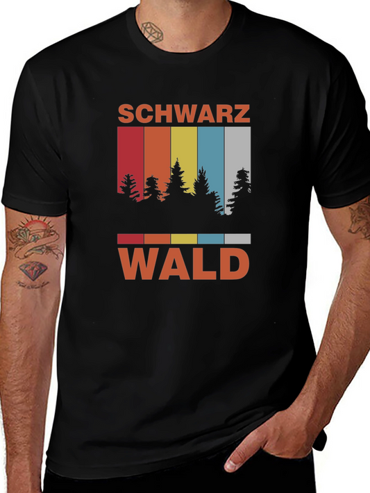 Schwarzwald T-Shirt - Retro Forest Design