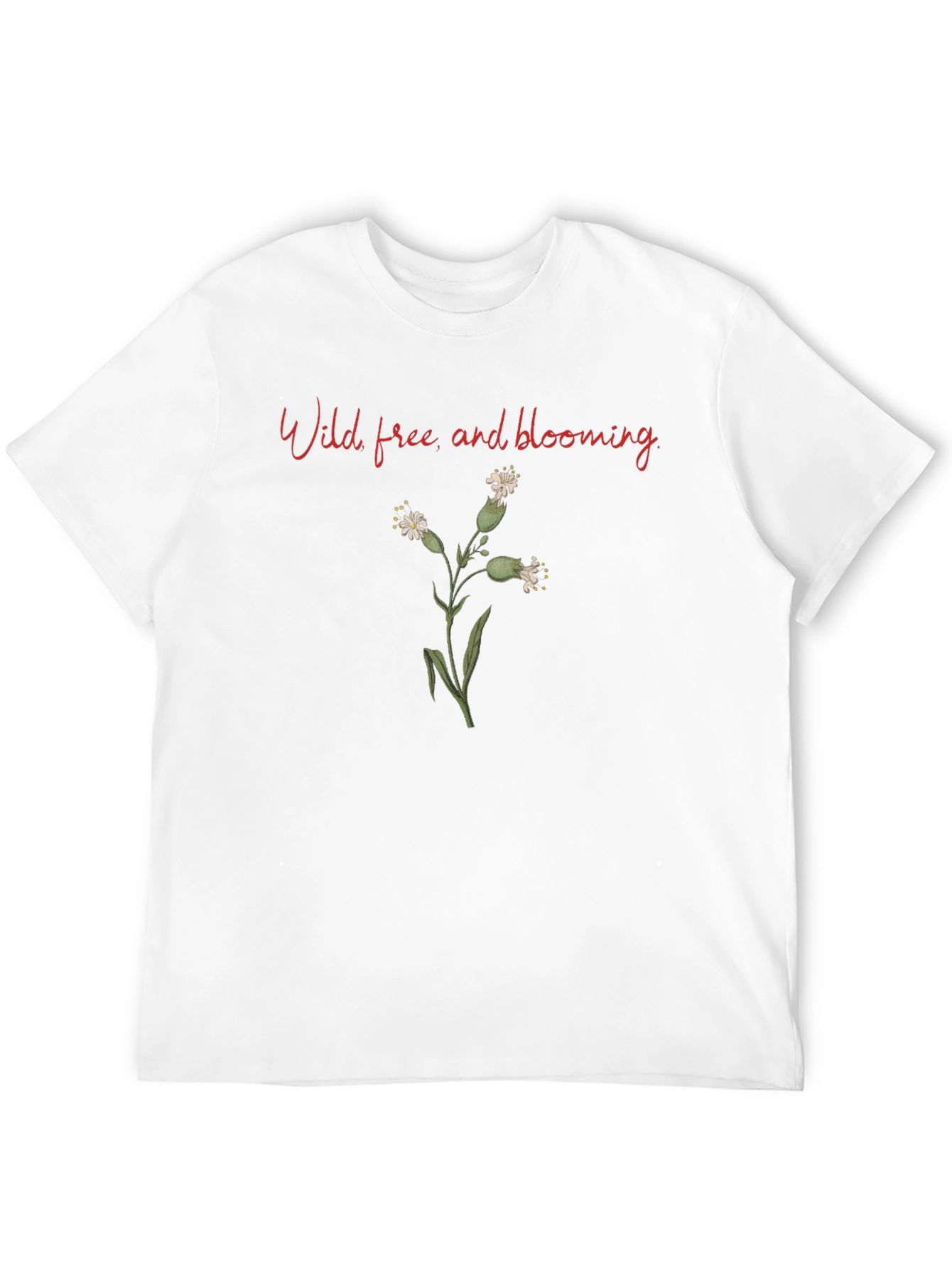 Wild Free and Blooming Black T-Shirt