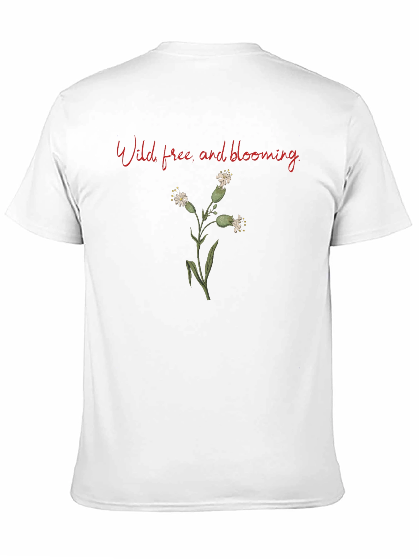 Wild Free and Blooming Black T-Shirt
