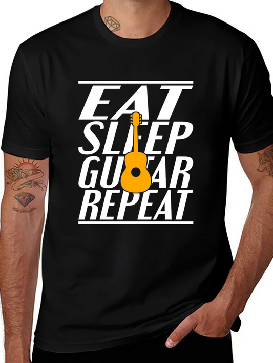 Eat Sleep Guitar Repeat T-Shirt