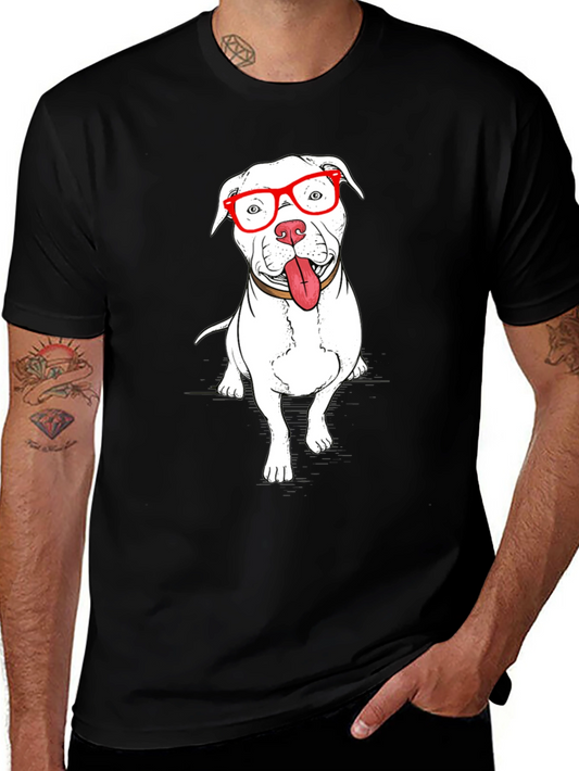 Dog with Glasses Graphic Tee