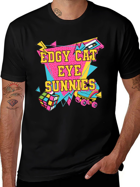Edgy Cat Eye Sunnies Retro T-Shirt